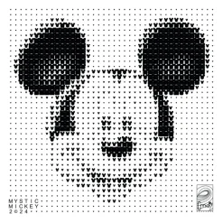 CMAB - Encre sur Aluminium "Mystic Mickey" 50x50cm - 2024