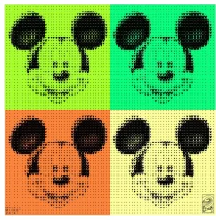 CMAB - Encre sur Aluminium "MysticMickey" 60x60cm - 2024