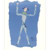 COCTEAU Jean - Lithographie originale "Manteau de feu XII" 41x33cm - 1954