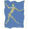 COCTEAU Jean - Lithographie originale "Manteau de feu IV" 41x33cm - 1954
