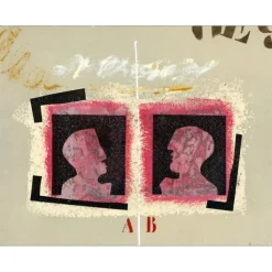 COIGNARD James - Gravure originale au Carborundum "Structure Brisée" 50x67cm
