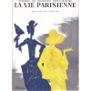 COLIN Paul - Lithographie "La vie Parisienne, Vitrines du Faubourg Saint-Honoré" 70x48cm - 1962