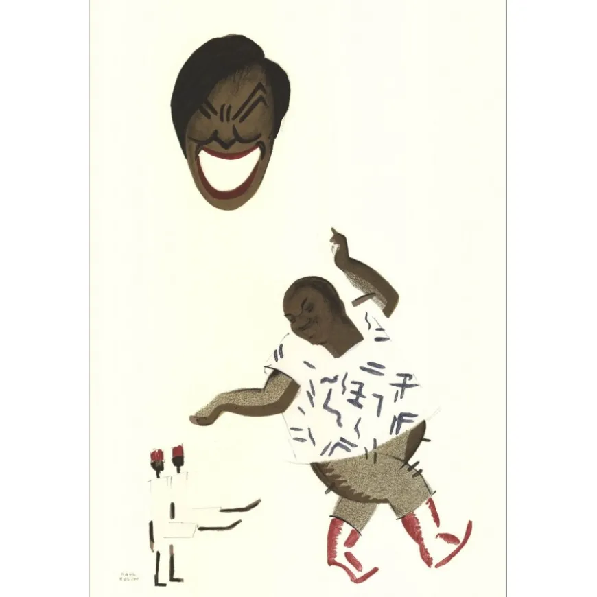 COLIN Paul - Lithographie "Le Tumulte Noir 07" 48x32cm