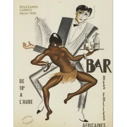 COLIN Paul - Lithographie "Bar des folies" 64x47cm - Edition originale circa 1930