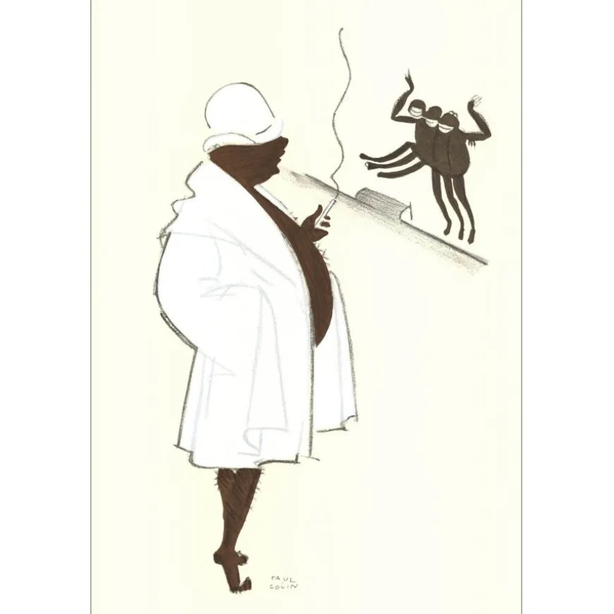 COLIN Paul - Lithographie "Le Tumulte Noir 15" 48x32cm