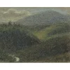 COLIN Paul-Émile - Dessin original au crayon et pastel "Paysage vallonné, vers Vence" 12x16cm - 1909