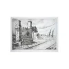 COLIN Paul-Émile - Gravure originale "Tombeaux de la voie Appienne" 21x29cm
