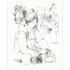 COLLOMB Paul - Lithographie originale "Le gendarme" 32x25cm