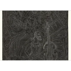 COMBAS Robert - Gravure originale "Le type au violoncelle" 63x45m - 1992