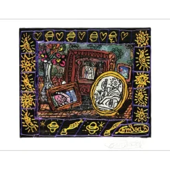 COMBAS Robert - Lithographie "Mariage" 56x76cm - 1998
