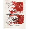 COMMERE Jean - Lithographie originale "Paysage en bord de Mer" 67x50cm