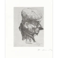 COMMERE Jean - Lithographie "Portrait" 33x25cm