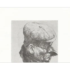 COMMERE Jean - Lithographie "Portrait" 33x25cm