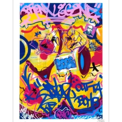 COPE2 - Print "BRONX LEGEND - NYC Subway Map VII" 48x35cm - 2023