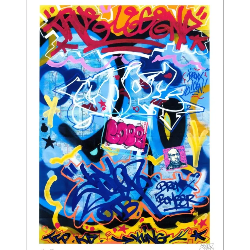 COPE2 - Print "TRUE LEGEND - NYC Subway Map VII" 48x35cm - 2023