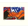 CORNEILLE Guillaume - Gravure originale "Femme Tropique" 40x51cm - 1987