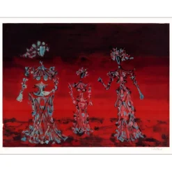 COUTAUD Lucien - Lithographie originale "Le crépuscule" 54x75cm