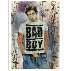 COUTURE CharlÉlie - Lithographie "Bad Boy, Arthur Rimbaud" 70x50cm - 2021