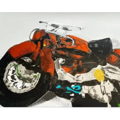 CÉSAR (César Baldaccini) - Sérigraphie "Compression de moto" 50x65cm