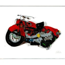 CÉSAR (César Baldaccini) - Sérigraphie "Compression de moto" 50x65cm