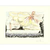 DALI Salvador - Gravure "Femme et Ange sur la plage de Cadaqués" 57x77cm