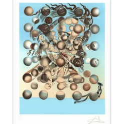 DALI Salvador - Lithographie "Galatée aux sphères" 76x56cm