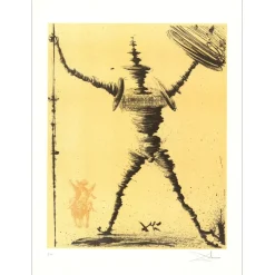 DALI Salvador - Lithographie "Don Quichotte" 76x56cm