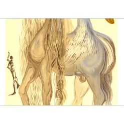 DALI Salvador - Lithographie "Les chevaux Daliniens, Le Chimère D'Horace" 56x36cm - 1983