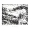 DE ROSNAY Gaëtan - Lithographie signée au crayon "Le village" 27x21cm - 1961