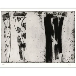 DEBRE Olivier - Lithographie originale "Grand signe personnage" 52x76cm