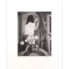 DEFOSSEZ Alfred - Gravure originale "Femme nue au bouquet" 34x25cm