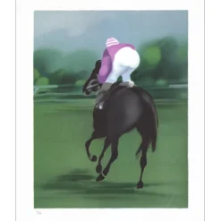 DEFOSSEZ Alfred - Lithographie originale "Après le grand prix" 49x38cm - Hors Commerce