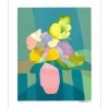 DEFOSSEZ Alfred - Lithographie originale "Bouquet de Provence" 55x45cm