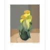 DEFOSSEZ Alfred - Lithographie originale "Le bouquet jaune" 49x38cm