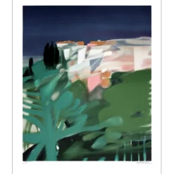 DEFOSSEZ Alfred - Lithographie originale "Lumière du Sud" 76x56cm