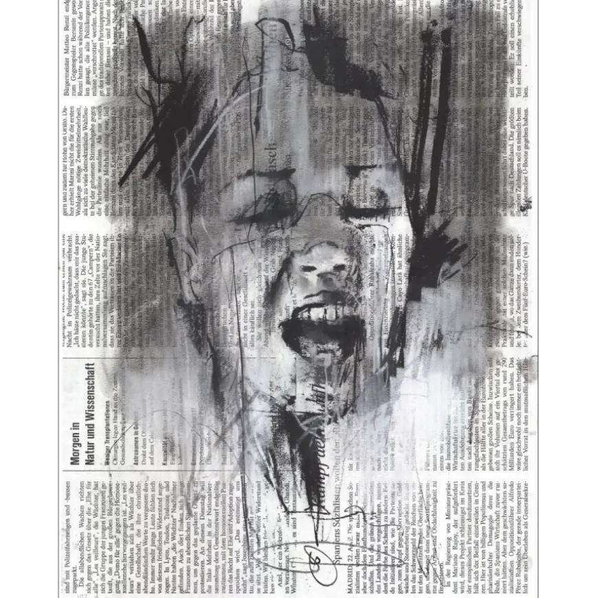 DENNING Guy - Sérigraphie originale rehaussée "Editions Die markte, HC18/20" 65x50cm - 2014