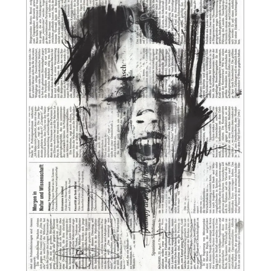 DENNING Guy - Sérigraphie originale rehaussée "Editions Die markte, HC16/20" 65x50cm - 2014