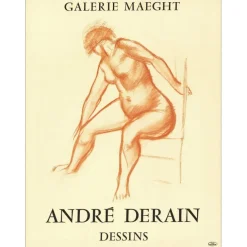 DERAIN André - Lithographie "Exposition Maeght, Paris" 66x50cm