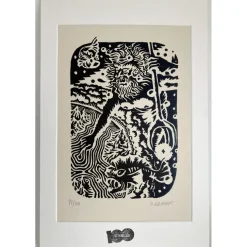 DESJARDINS Mathieu - Gravure originale "Neptune" 45x30cm - 2021