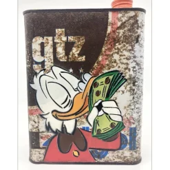 DEZACHE - Peinture originale sur bidon "Picsou2" - 21x17x6,5 cm - 2023