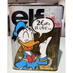 DEZACHE - Peinture originale sur bidon "Donald2" - 21x17x6,5 cm - 2023