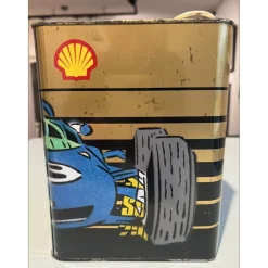 DEZACHE - Peinture originale sur bidon "Michel Vaillant, voiture" - 21x17x6,5 cm - 2023
