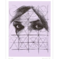 D'HAUTERIVES Arnaud - Lithographie "Regard" 32x25cm - 1971