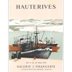 D'HAUTERIVES Arnaud - Lithographie "Exposition Galerie l’Orangerie, Nantes" 75x55cm - 1976