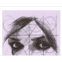 D'HAUTERIVES Arnaud - Lithographie "Regard" 32x25cm - 1971