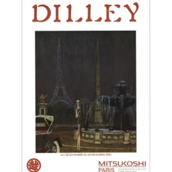 DILLEY Ramon - Affiche "Exposition Galerie Mitsukoshi, Paris" 70x49cm - 1990
