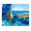 D'IZARNY François - Lithographie originale "Paysage de Provence" 45x56cm - 1994