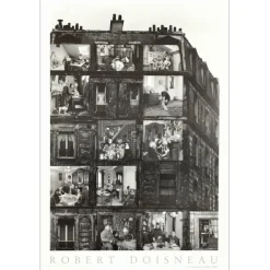 DOISNEAU Robert - Affiche "Les Locataires, Paris" 95x64cm - 1988