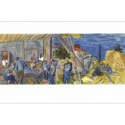 DUFY Raoul - Lithographie "Travaux des champs" 30x48cm - 1965