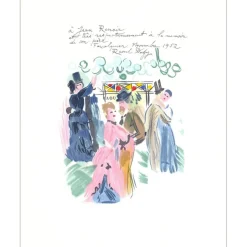 DUFY Raoul - Lithographie "Hommage à Jean Renoir" 30x24cm - 1965